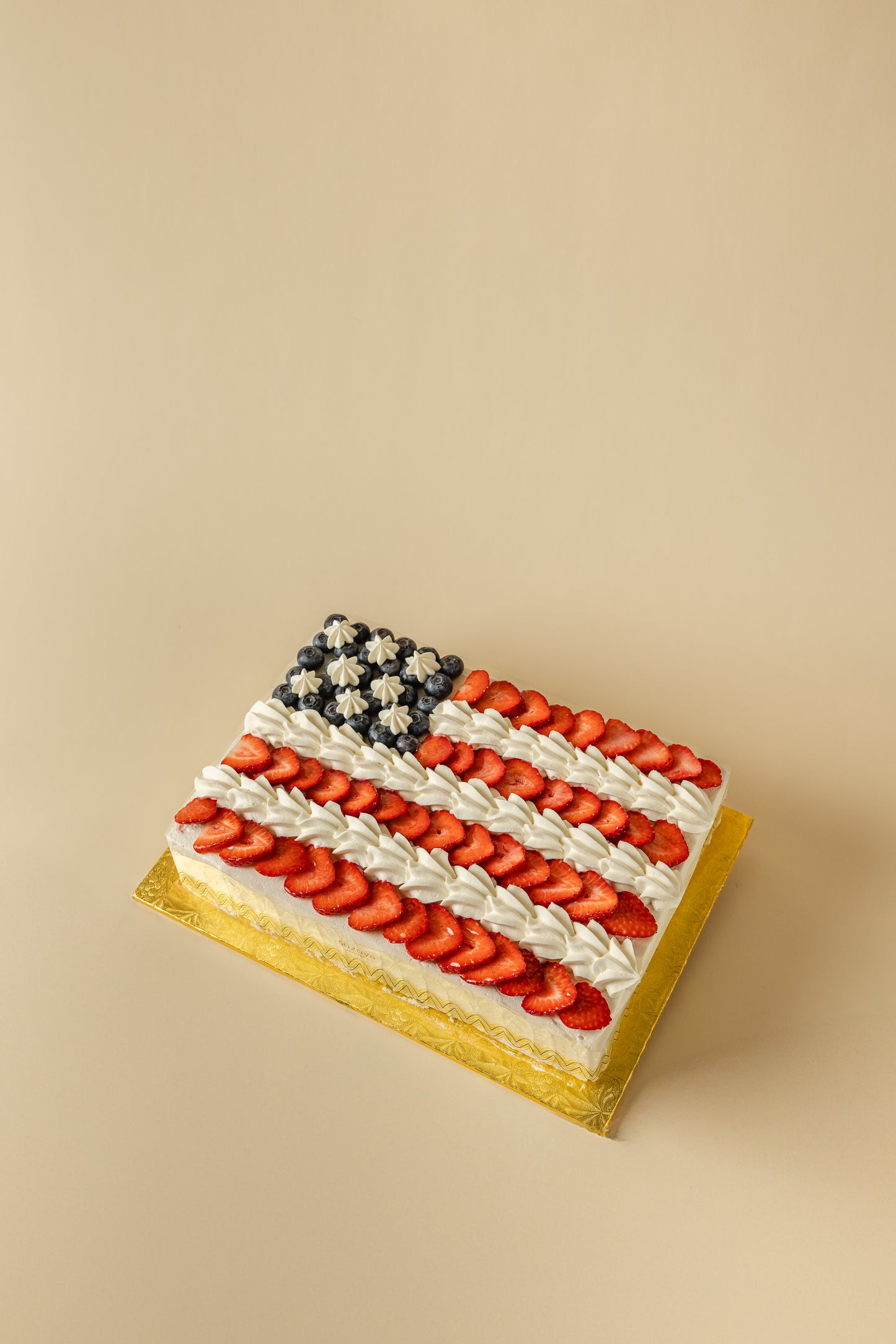 Red White & Berry Cake